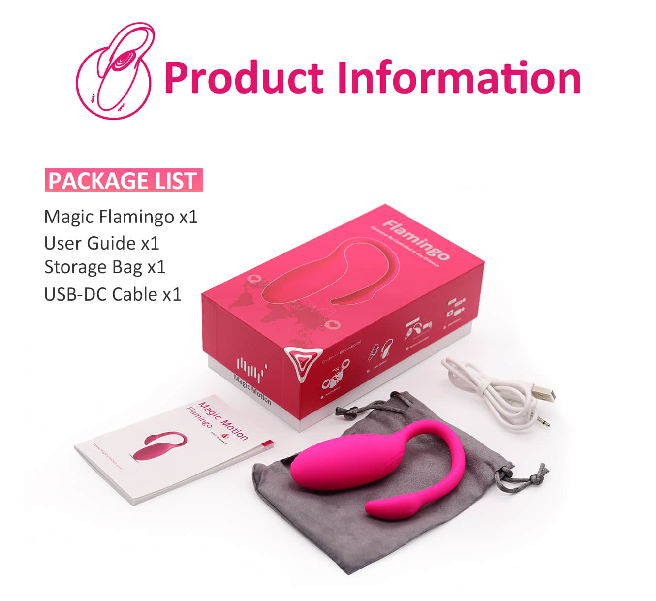 Vibrador Magic Motion Flamingo - Boutique Passion SexShop